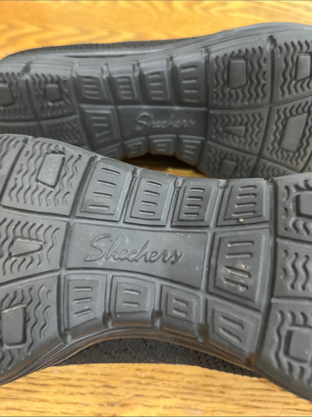 Skechers Black Knit Mary Jane Slip-On Flats - Picture 5 of 5